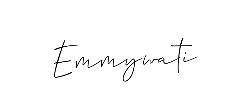 Also we have Emmywati name is the best signature style. Create professional handwritten signature collection using Allison_Script autograph style. Emmywati signature style 2 images and pictures png