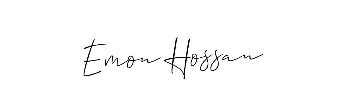 This is the best signature style for the Emon Hossan name. Also you like these signature font (Allison_Script). Mix name signature. Emon Hossan signature style 2 images and pictures png