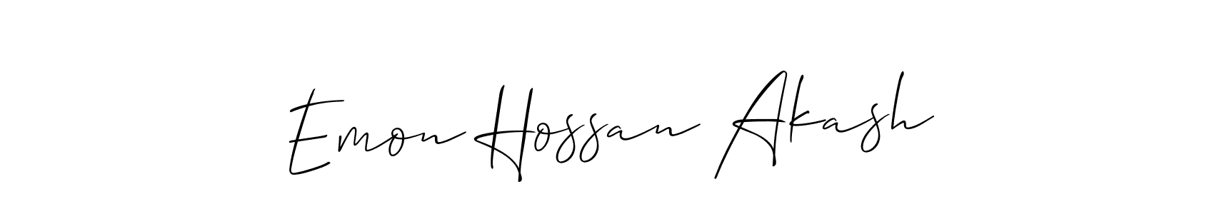 Check out images of Autograph of Emon Hossan Akash name. Actor Emon Hossan Akash Signature Style. Allison_Script is a professional sign style online. Emon Hossan Akash signature style 2 images and pictures png