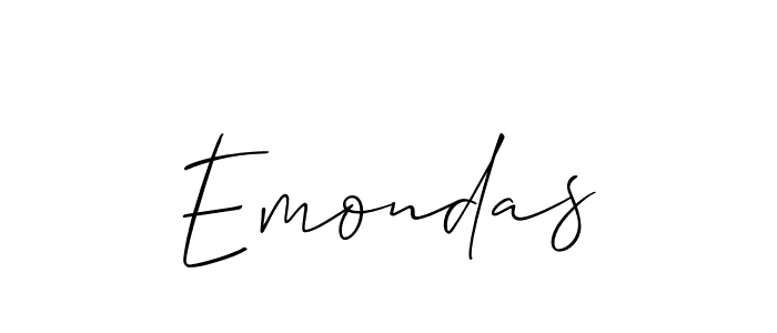 Once you've used our free online signature maker to create your best signature Allison_Script style, it's time to enjoy all of the benefits that Emondas name signing documents. Emondas signature style 2 images and pictures png