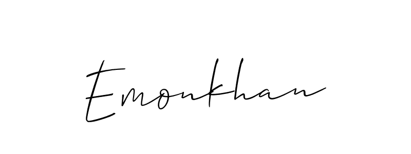 Once you've used our free online signature maker to create your best signature Allison_Script style, it's time to enjoy all of the benefits that Emonkhan name signing documents. Emonkhan signature style 2 images and pictures png