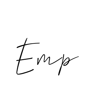 Also we have Emp name is the best signature style. Create professional handwritten signature collection using Allison_Script autograph style. Emp signature style 2 images and pictures png