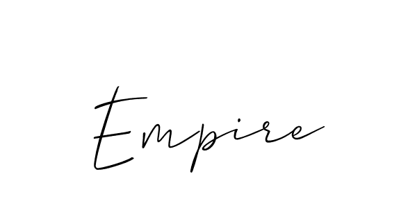 Design your own signature with our free online signature maker. With this signature software, you can create a handwritten (Allison_Script) signature for name Empire. Empire signature style 2 images and pictures png