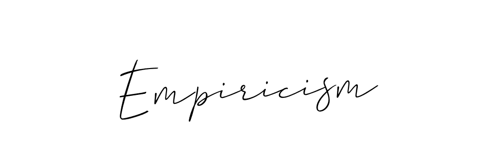 Also we have Empiricism name is the best signature style. Create professional handwritten signature collection using Allison_Script autograph style. Empiricism signature style 2 images and pictures png