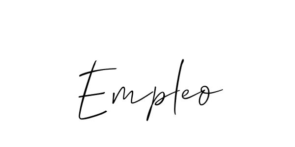 Make a beautiful signature design for name Empleo. With this signature (Allison_Script) style, you can create a handwritten signature for free. Empleo signature style 2 images and pictures png