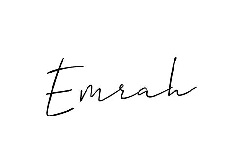 Best and Professional Signature Style for Emrah. Allison_Script Best Signature Style Collection. Emrah signature style 2 images and pictures png