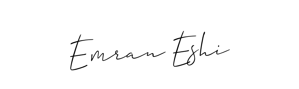 You should practise on your own different ways (Allison_Script) to write your name (Emran Eshi) in signature. don't let someone else do it for you. Emran Eshi signature style 2 images and pictures png