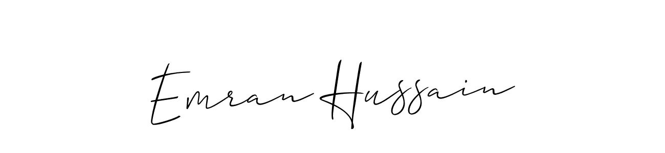 You should practise on your own different ways (Allison_Script) to write your name (Emran Hussain) in signature. don't let someone else do it for you. Emran Hussain signature style 2 images and pictures png