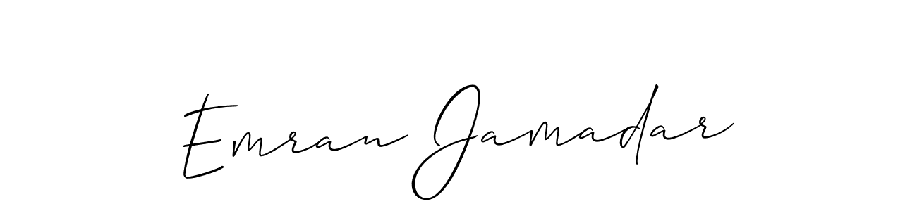 How to Draw Emran Jamadar signature style? Allison_Script is a latest design signature styles for name Emran Jamadar. Emran Jamadar signature style 2 images and pictures png