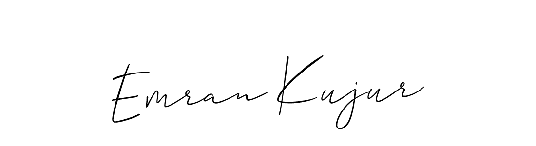 Make a beautiful signature design for name Emran Kujur. With this signature (Allison_Script) style, you can create a handwritten signature for free. Emran Kujur signature style 2 images and pictures png