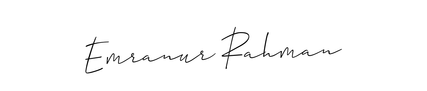 Also You can easily find your signature by using the search form. We will create Emranur Rahman name handwritten signature images for you free of cost using Allison_Script sign style. Emranur Rahman signature style 2 images and pictures png