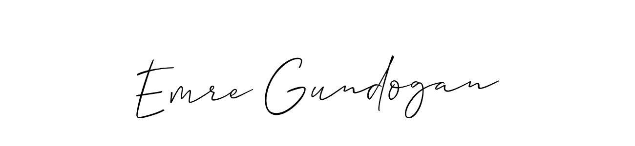 The best way (Allison_Script) to make a short signature is to pick only two or three words in your name. The name Emre Gundogan include a total of six letters. For converting this name. Emre Gundogan signature style 2 images and pictures png