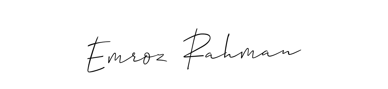 You can use this online signature creator to create a handwritten signature for the name Emroz  Rahman. This is the best online autograph maker. Emroz  Rahman signature style 2 images and pictures png