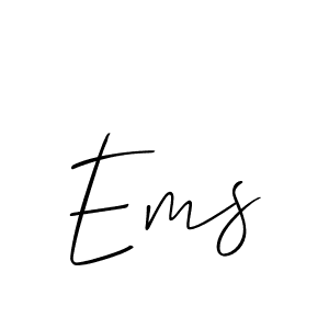 It looks lik you need a new signature style for name Ems. Design unique handwritten (Allison_Script) signature with our free signature maker in just a few clicks. Ems signature style 2 images and pictures png