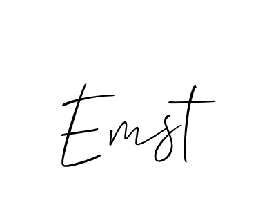 Also we have Emst name is the best signature style. Create professional handwritten signature collection using Allison_Script autograph style. Emst signature style 2 images and pictures png