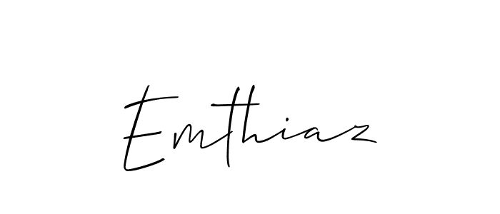 Once you've used our free online signature maker to create your best signature Allison_Script style, it's time to enjoy all of the benefits that Emthiaz name signing documents. Emthiaz signature style 2 images and pictures png