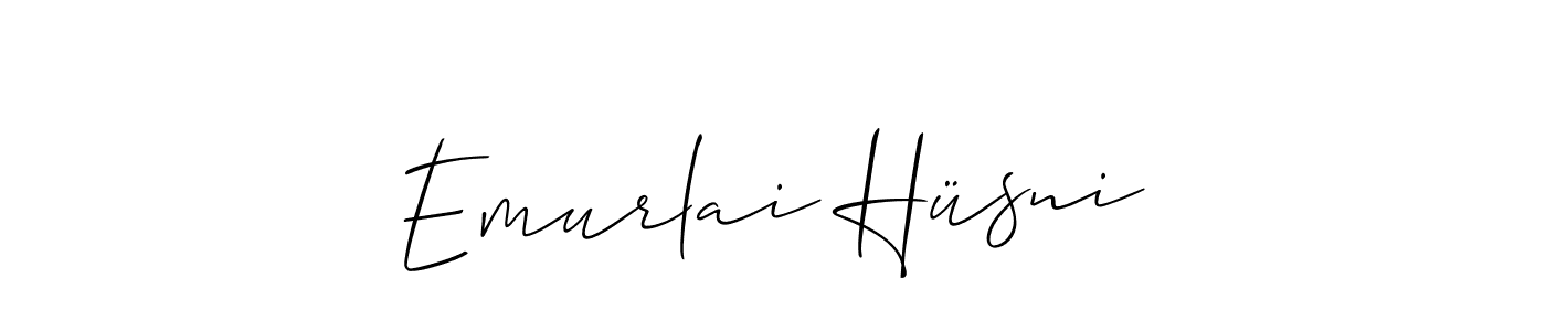 You can use this online signature creator to create a handwritten signature for the name Emurlai Hüsni. This is the best online autograph maker. Emurlai Hüsni signature style 2 images and pictures png