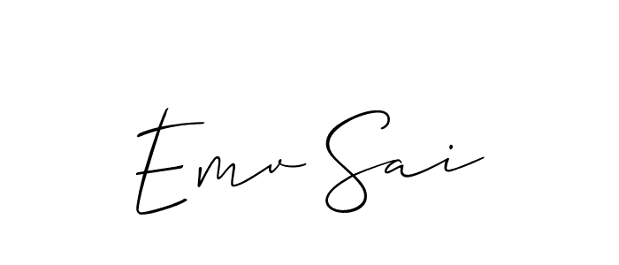 How to make Emv Sai signature? Allison_Script is a professional autograph style. Create handwritten signature for Emv Sai name. Emv Sai signature style 2 images and pictures png