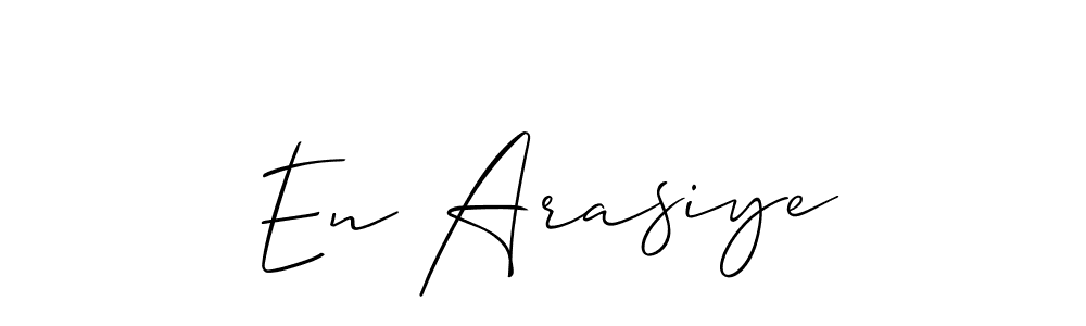 Check out images of Autograph of En Arasiye name. Actor En Arasiye Signature Style. Allison_Script is a professional sign style online. En Arasiye signature style 2 images and pictures png