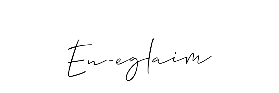 How to make En-eglaim signature? Allison_Script is a professional autograph style. Create handwritten signature for En-eglaim name. En-eglaim signature style 2 images and pictures png