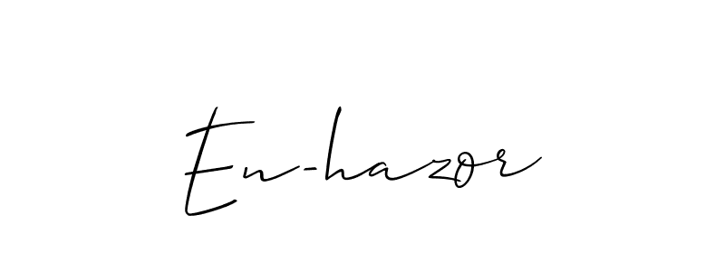 Best and Professional Signature Style for En-hazor. Allison_Script Best Signature Style Collection. En-hazor signature style 2 images and pictures png