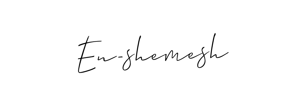 Make a short En-shemesh signature style. Manage your documents anywhere anytime using Allison_Script. Create and add eSignatures, submit forms, share and send files easily. En-shemesh signature style 2 images and pictures png