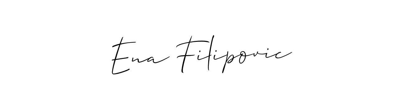 Design your own signature with our free online signature maker. With this signature software, you can create a handwritten (Allison_Script) signature for name Ena Filipovic. Ena Filipovic signature style 2 images and pictures png