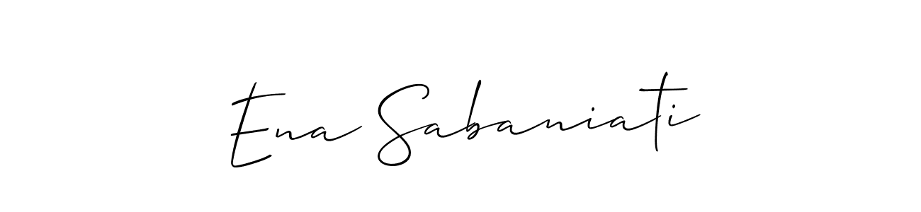 Make a beautiful signature design for name Ena Sabaniati. Use this online signature maker to create a handwritten signature for free. Ena Sabaniati signature style 2 images and pictures png