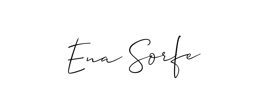 Use a signature maker to create a handwritten signature online. With this signature software, you can design (Allison_Script) your own signature for name Ena Sorfe. Ena Sorfe signature style 2 images and pictures png