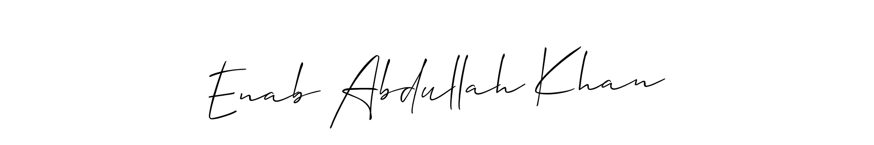 Make a beautiful signature design for name Enab Abdullah Khan. Use this online signature maker to create a handwritten signature for free. Enab Abdullah Khan signature style 2 images and pictures png