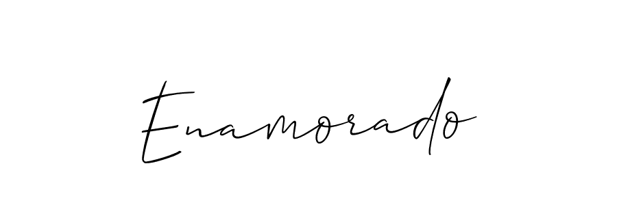 Create a beautiful signature design for name Enamorado. With this signature (Allison_Script) fonts, you can make a handwritten signature for free. Enamorado signature style 2 images and pictures png