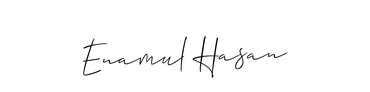 Make a short Enamul Hasan signature style. Manage your documents anywhere anytime using Allison_Script. Create and add eSignatures, submit forms, share and send files easily. Enamul Hasan signature style 2 images and pictures png