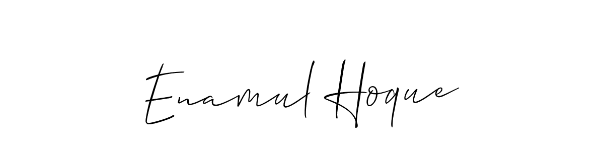 Design your own signature with our free online signature maker. With this signature software, you can create a handwritten (Allison_Script) signature for name Enamul Hoque. Enamul Hoque signature style 2 images and pictures png