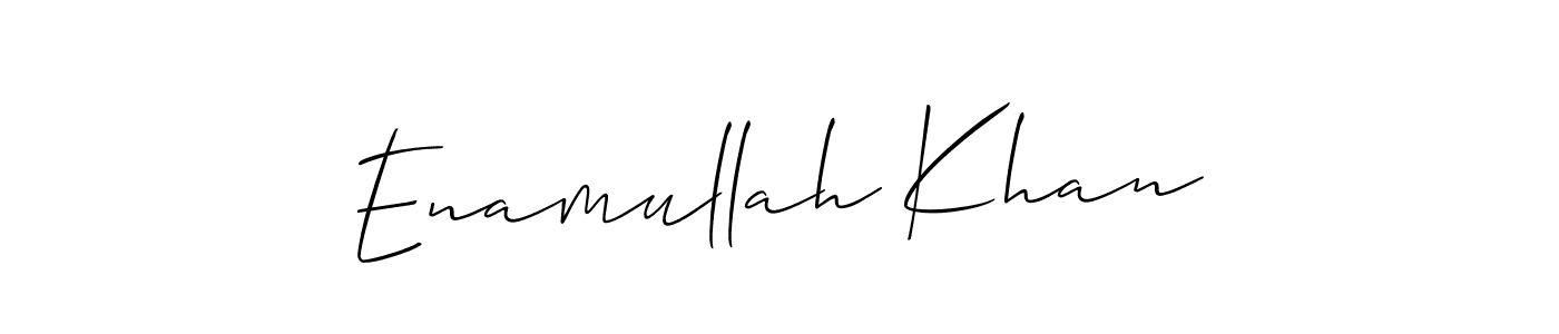Design your own signature with our free online signature maker. With this signature software, you can create a handwritten (Allison_Script) signature for name Enamullah Khan. Enamullah Khan signature style 2 images and pictures png