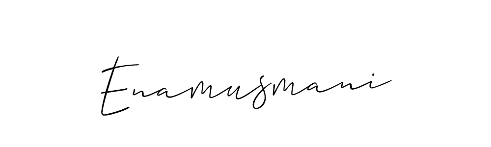 Also we have Enamusmani name is the best signature style. Create professional handwritten signature collection using Allison_Script autograph style. Enamusmani signature style 2 images and pictures png