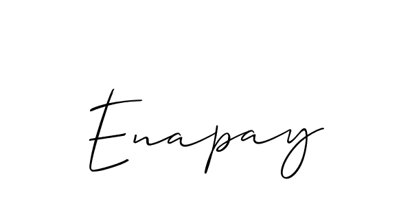 Create a beautiful signature design for name Enapay. With this signature (Allison_Script) fonts, you can make a handwritten signature for free. Enapay signature style 2 images and pictures png