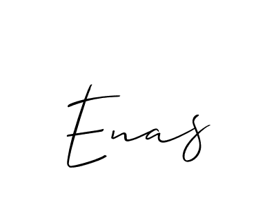 How to make Enas signature? Allison_Script is a professional autograph style. Create handwritten signature for Enas name. Enas signature style 2 images and pictures png