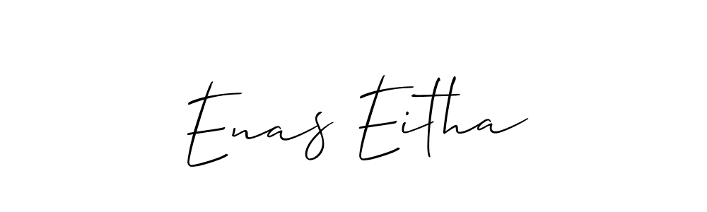 Enas Eitha stylish signature style. Best Handwritten Sign (Allison_Script) for my name. Handwritten Signature Collection Ideas for my name Enas Eitha. Enas Eitha signature style 2 images and pictures png