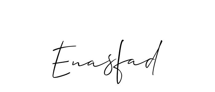 How to make Enasfad signature? Allison_Script is a professional autograph style. Create handwritten signature for Enasfad name. Enasfad signature style 2 images and pictures png