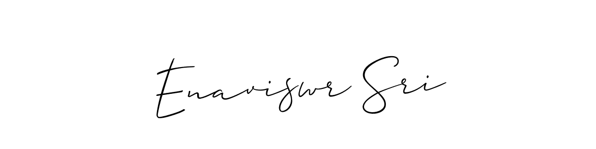 How to make Enaviswr Sri name signature. Use Allison_Script style for creating short signs online. This is the latest handwritten sign. Enaviswr Sri signature style 2 images and pictures png