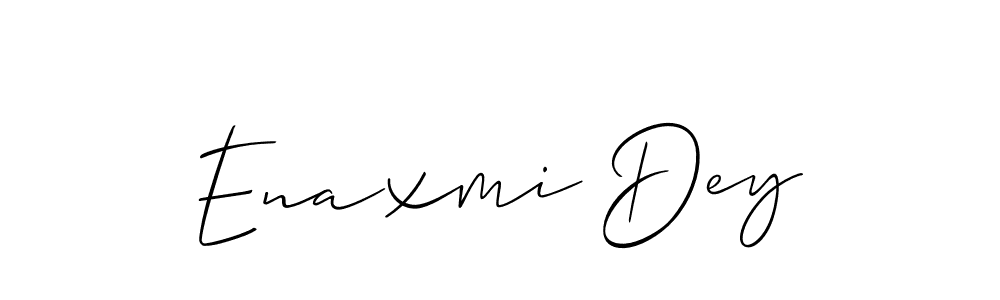 Create a beautiful signature design for name Enaxmi Dey. With this signature (Allison_Script) fonts, you can make a handwritten signature for free. Enaxmi Dey signature style 2 images and pictures png