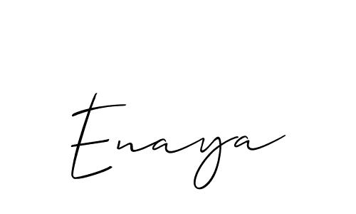 Enaya stylish signature style. Best Handwritten Sign (Allison_Script) for my name. Handwritten Signature Collection Ideas for my name Enaya. Enaya signature style 2 images and pictures png