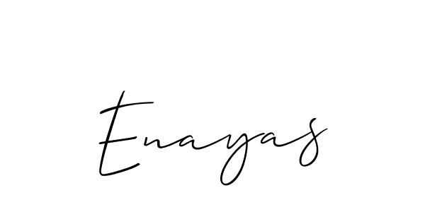 It looks lik you need a new signature style for name Enayas. Design unique handwritten (Allison_Script) signature with our free signature maker in just a few clicks. Enayas signature style 2 images and pictures png
