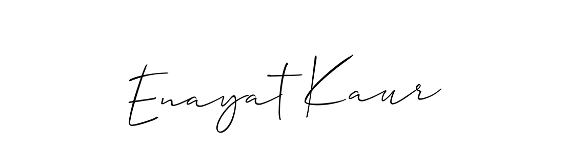 if you are searching for the best signature style for your name Enayat Kaur. so please give up your signature search. here we have designed multiple signature styles  using Allison_Script. Enayat Kaur signature style 2 images and pictures png