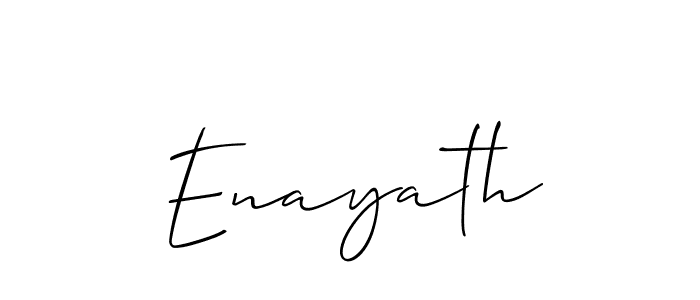 Best and Professional Signature Style for Enayath. Allison_Script Best Signature Style Collection. Enayath signature style 2 images and pictures png