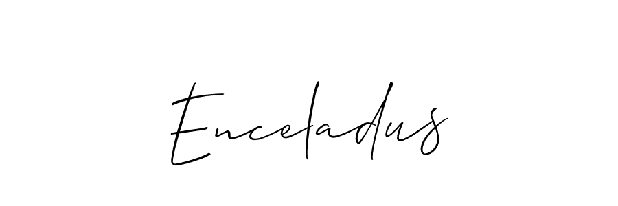 if you are searching for the best signature style for your name Enceladus. so please give up your signature search. here we have designed multiple signature styles  using Allison_Script. Enceladus signature style 2 images and pictures png