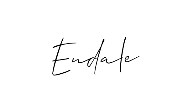 Endale stylish signature style. Best Handwritten Sign (Allison_Script) for my name. Handwritten Signature Collection Ideas for my name Endale. Endale signature style 2 images and pictures png