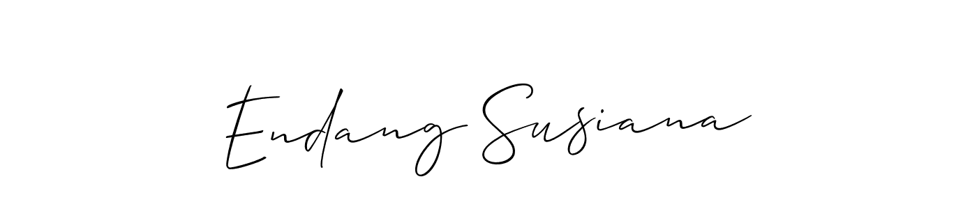 It looks lik you need a new signature style for name Endang Susiana. Design unique handwritten (Allison_Script) signature with our free signature maker in just a few clicks. Endang Susiana signature style 2 images and pictures png