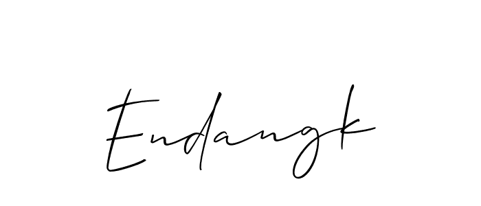 How to Draw Endangk signature style? Allison_Script is a latest design signature styles for name Endangk. Endangk signature style 2 images and pictures png