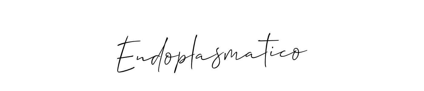 It looks lik you need a new signature style for name Endoplasmatico. Design unique handwritten (Allison_Script) signature with our free signature maker in just a few clicks. Endoplasmatico signature style 2 images and pictures png